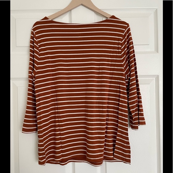 Striped Jersey Tee 3/4 Sleeves - Picture 2 of 7